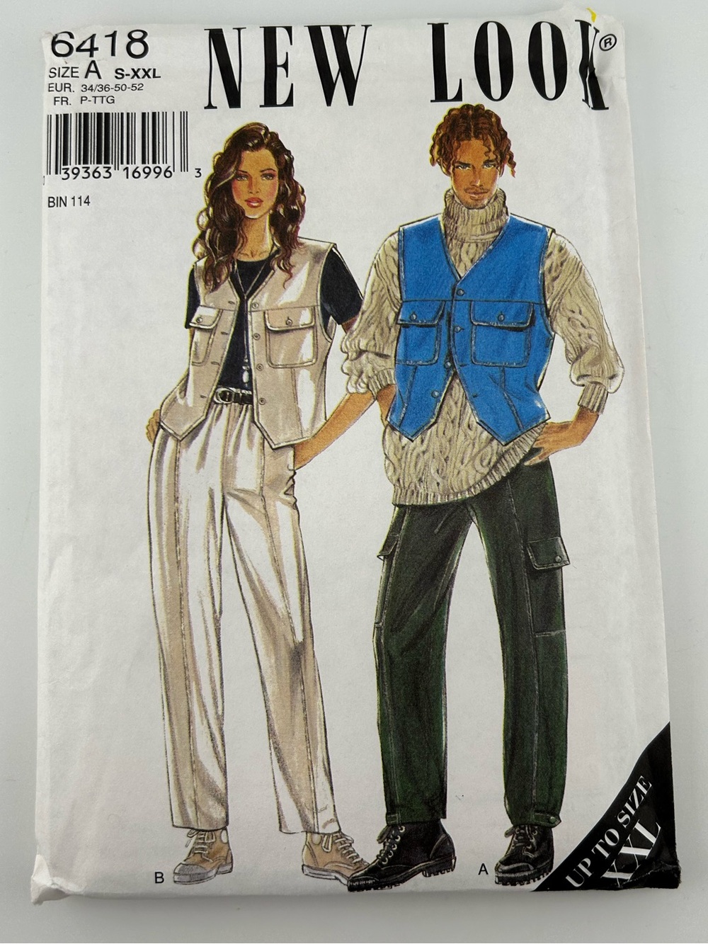 2 for 22$ 🧵 NEW LOOK 🧵 Misses , Vest and pants Sewing Pattern 6418
